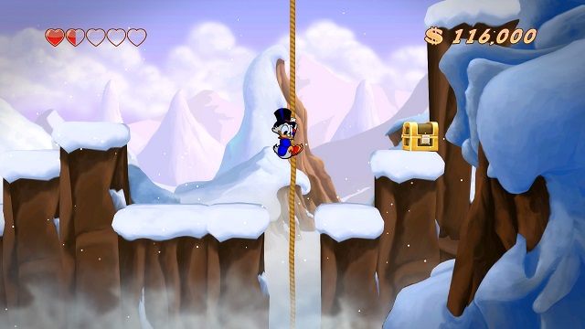 Mam wrażenie jakby to była przepaść, a lina zaraz miałaby się urwać... - Szczyt | Himalaje | DuckTales - DuckTales Remastered - poradnik do gry