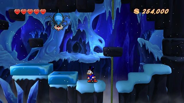 Pająk lvl2? Nie, to tylko inny skin. - Lodowe czeluści | Himalaje | DuckTales - DuckTales Remastered - poradnik do gry