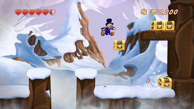 Ta dziura wygląda nieco podejrzanie, nieprawdaż? - Lodowe czeluści | Himalaje | DuckTales - DuckTales Remastered - poradnik do gry