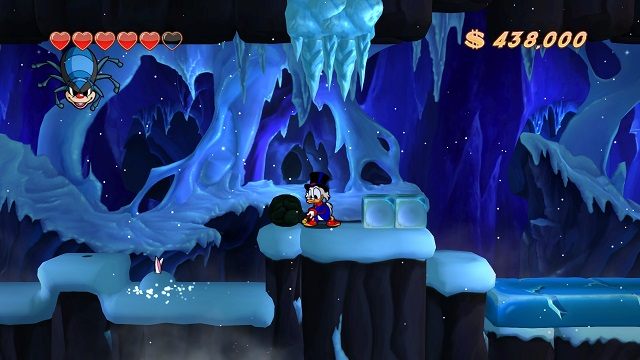 Może i inny gatunek, ale na pewno nieodporny na uderzenie KULĄ! - Lodowe czeluści | Himalaje | DuckTales - DuckTales Remastered - poradnik do gry