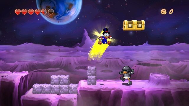 Czyli gdzieś tam we wszechświecie żyje rasa kosmicznych kaczorów? - Lądowanie | Księżyc | DuckTales - DuckTales Remastered - poradnik do gry