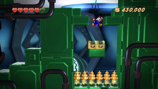 Tego typu przepaść to też dobry pomysł na pułapkę. - Statek kosmiczny | Księżyc | DuckTales - DuckTales Remastered - poradnik do gry