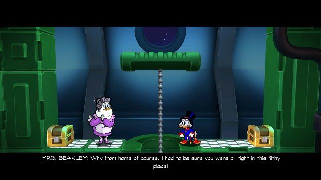 Ciebie również porwali, Pani Beakley? - Statek kosmiczny | Księżyc | DuckTales - DuckTales Remastered - poradnik do gry