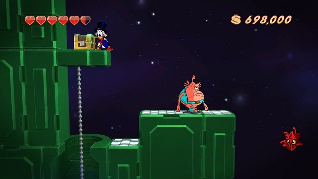 Gdyby się dało to chętnie zepchnąłbym Cię w tą przepaść. - Statek kosmiczny | Księżyc | DuckTales - DuckTales Remastered - poradnik do gry