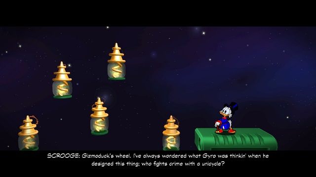 Tymczasem prom kosmiczny odlatuje z księżyca... - Statek kosmiczny | Księżyc | DuckTales - DuckTales Remastered - poradnik do gry
