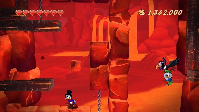 To chyba jeden z najtrudniejszych momentów w grze. - Wybuch wulkanu | Wezuwiusz | DuckTales - DuckTales Remastered - poradnik do gry