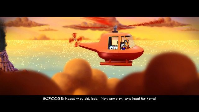 Szczęśliwe zakończenie domeną pozytywnych postaci. - Wybuch wulkanu | Wezuwiusz | DuckTales - DuckTales Remastered - poradnik do gry