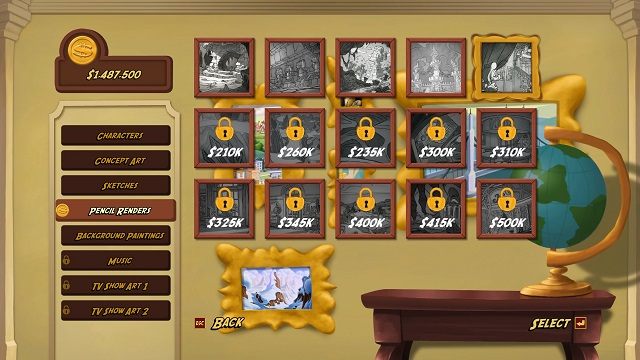 Szkoda, że większość z dostępnych tutaj kategorii nie kryje w sobie absolutnie niczego godnego uwagi. - Pieniądze i dodatkowa zawartość | Podstawowe informacje DuckTales - DuckTales Remastered - poradnik do gry