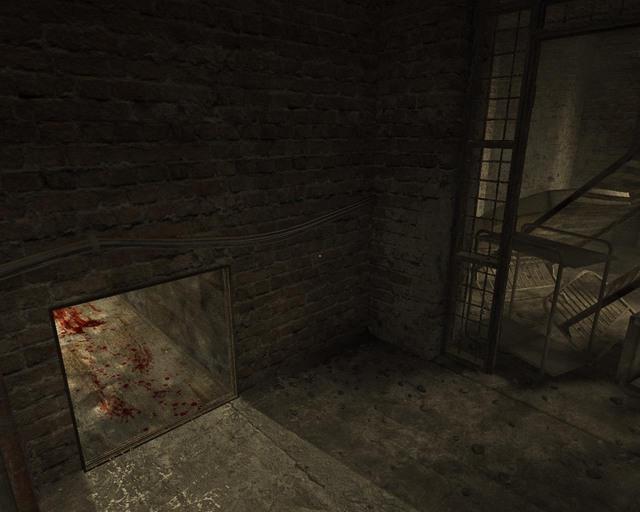 Małe przejście, w sam raz do przejścia na klęczkach - Male Ward | Solucja Outlast - Outlast - poradnik do gry