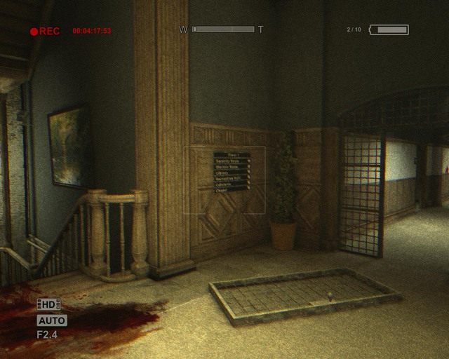 Po prawej, drzwi wyważone z zawiasów. - Administration Block | Solucja Outlast - Outlast - poradnik do gry