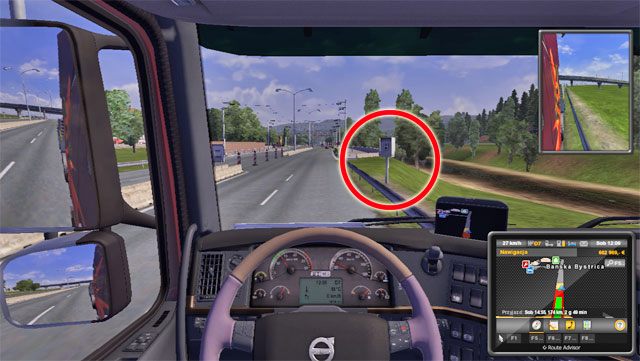 Wjeżdżając do i wyjeżdżając z miasta uważaj na fotoradary. - Czechy i Słowacja | Miasta | ETS 2 Going East - Euro Truck Simulator 2: Going East! Ekspansja Polska - poradnik do gry