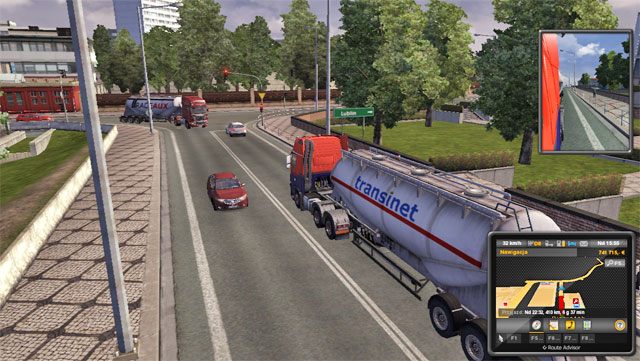 Białystok to małe miasto, ale i tutaj nie brakuje sygnalizacji świetlnych z długim światłem czerwonym. - Polska | Miasta | ETS 2 Going East - Euro Truck Simulator 2: Going East! Ekspansja Polska - poradnik do gry