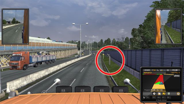 Uważaj na fotoradar na drodze krajowej nr 1 przebiegającej przez środek miasta. - Polska | Miasta | ETS 2 Going East - Euro Truck Simulator 2: Going East! Ekspansja Polska - poradnik do gry