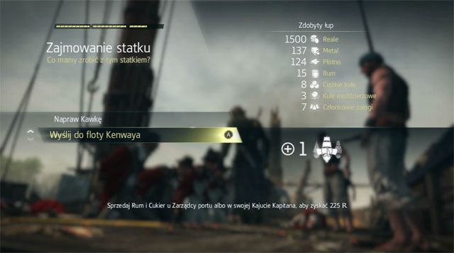 Zdobyty liniowiec zostanie wysłany do floty Kenwaya. - Wprowadzenie Flota Kenwaya w Assassins Creed IV Black Flag - Assassins Creed IV: Black Flag - poradnik do gry