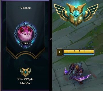 Punkty i ranga wyświetlają się na ekranie ładownia, i trzeba nacisnąć odpowiedni portret, aby je odkryć - Maesteria bohatera w League of Legends | Mistrzostwo Bohatera (Maestry) - League of Legends - poradnik do gry