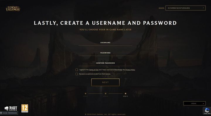 Nazwa użytkownika jest różna od imienia przywoływacza w grze - Opis założenia konta i wybrania regionu | Podstawy rozgrywki w LoL - League of Legends - poradnik do gry