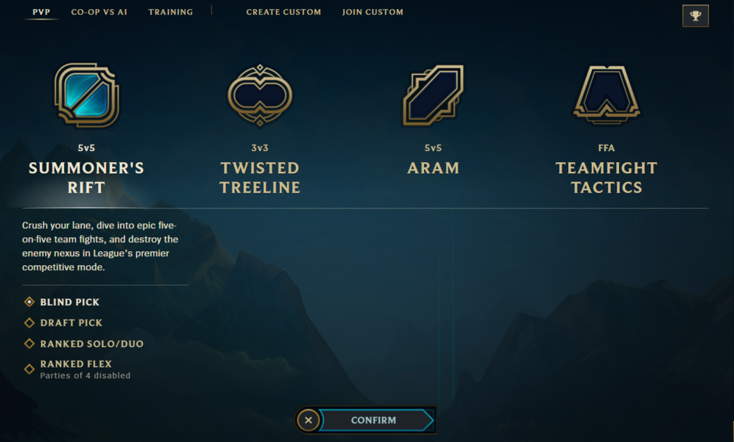 W grach PvP gracze walczą między sobą w drużynach 3 lub 5 osobowych, w zależności od wybranej mapy - Rodzaje rozgrywek w League of Legends, tryby gry - League of Legends - poradnik do gry