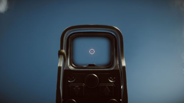 Kolimator Holo oferuje podobny obszar celowniczy jak kolimator Coyote, jednak jego obudowa zasłania znaczny obszar dookoła kolimatora - Optyka - mały zasięg | Akcesoria w Battlefield 4 - Battlefield 4 - poradnik do gry