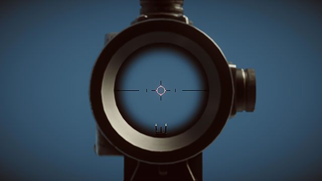 Rosyjska PK-A jest najbardziej przejrzystą spośród lunet 3,4x i zasłania najmniejszy obszar ekranu, jednak dla niektórych dużym minusem może być wzór samego celownika - Optyka - średni zasięg | Akcesoria w Battlefield 4 - Battlefield 4 - poradnik do gry