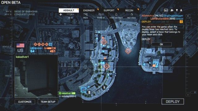 Tak wygląda mapa taktyczna w grze, możesz ją przybliżać i oddalać rolką myszki. - Porady imhotepa dla początkujących (do bety) | Porady społeczoności - Battlefield 4 - poradnik do gry