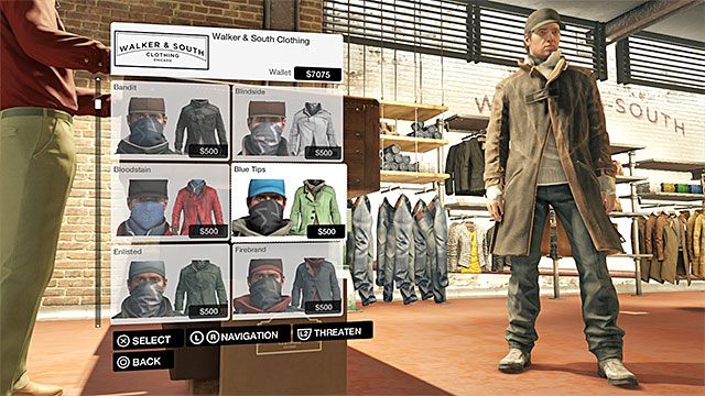 Nowe stroje możesz kupować w sklepach - Wyposażenie Aidena | Podstawowe informacje | Watch Dogs - Watch Dogs 1 - poradnik do gry