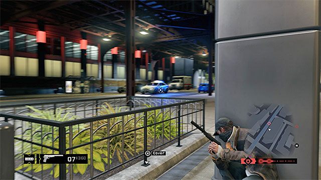 W trakcie prowadzenia wymiany ognia staraj się zawsze korzystać z zasłon - Walka na odległość i w zwarciu | Walka w Watch Dogs - Watch Dogs 1 - poradnik do gry