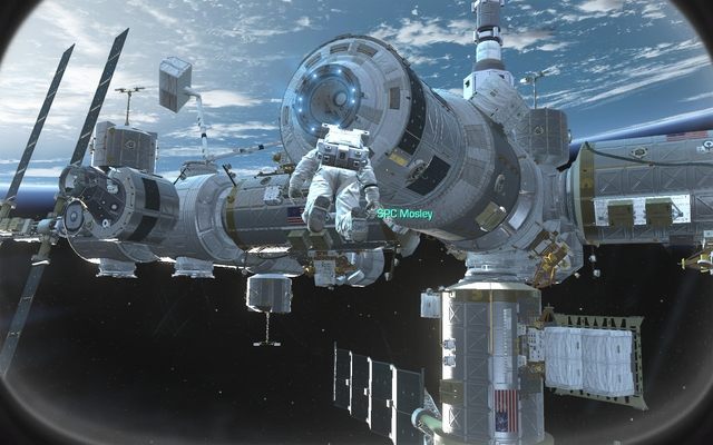 Stacja orbitalna ODIN w pełnej krasie. - 01 - Ghosts Stories | Kampania - opis przejścia | Call of Duty Ghosts - Call of Duty: Ghosts - poradnik do gry