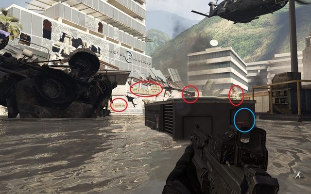 Po krótkim marszu zeskoczysz do wody i wyjdziesz na otwarty teren - 06 - Legends Never Die | Kampania - opis przejścia | Call of Duty Ghosts - Call of Duty: Ghosts - poradnik do gry