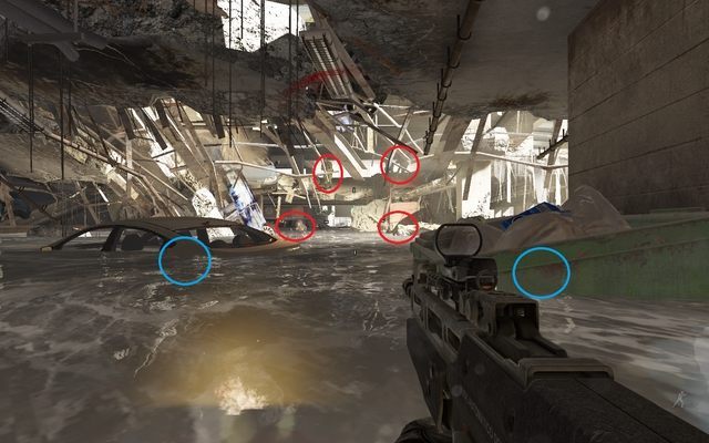 Musisz działać szybko, gdyż w twoim kierunku zbliża się bardzo liczna grupa wroga - 06 - Legends Never Die | Kampania - opis przejścia | Call of Duty Ghosts - Call of Duty: Ghosts - poradnik do gry