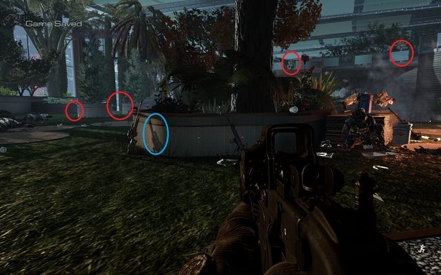 Gdy dotrzecie na sam dół, dostaniesz polecenie wejścia do budynku - 07 - Federation Day | Kampania - opis przejścia | Call of Duty Ghosts - Call of Duty: Ghosts - poradnik do gry