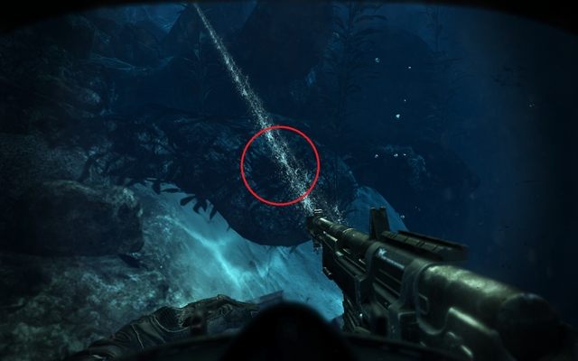 Lokalizacja kolejnych danych wywiadowczych. - 12 - Into The Deep | Kampania - opis przejścia | Call of Duty Ghosts - Call of Duty: Ghosts - poradnik do gry