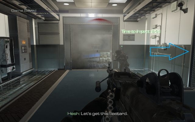 Zamiast iść prosto za Heshem, skręć w prawo. - Dane wywiadowcze (10-18) | Dane wywiadowcze | Call of Duty Ghosts - Call of Duty: Ghosts - poradnik do gry