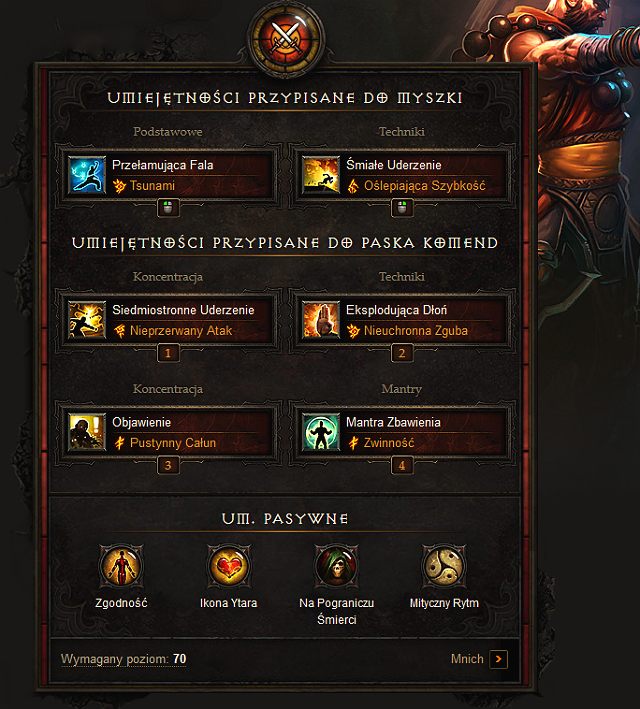 Lewy Przycisk - Mnich | Przykładowe Buildy w Diablo III - Diablo III: Reaper of Souls - poradnik do gry