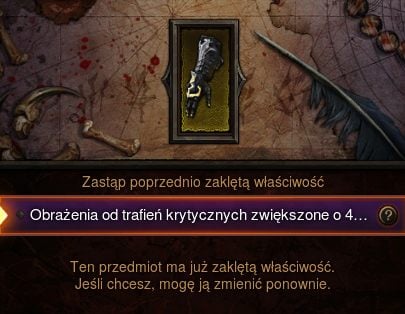 Ten przedmiot został wcześniej poddany zaklinaniu, więc zmieniać można wyłącznie tę opcję. - Wieszczka | Rzemiosło w Diablo III - Diablo III: Reaper of Souls - poradnik do gry