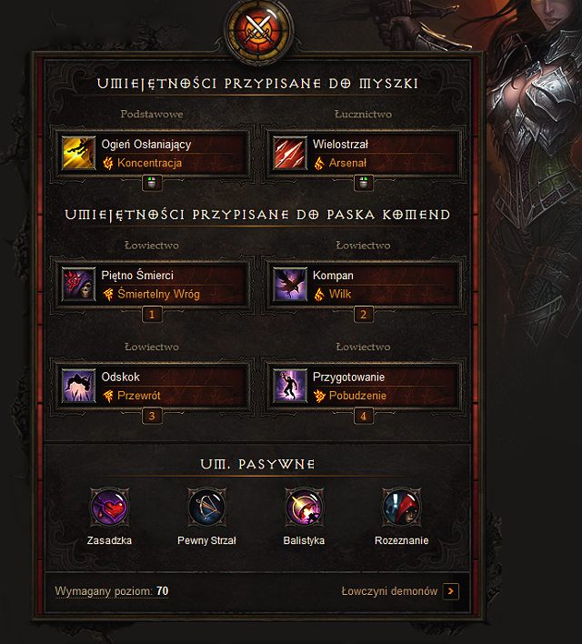 Lewy Przycisk - Łowca Demonów | Przykładowe Buildy w Diablo III - Diablo III: Reaper of Souls - poradnik do gry