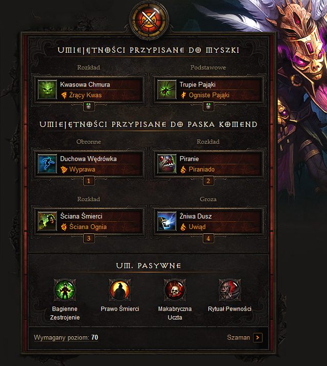 Lewy Przycisk - Szaman | Przykładowe Buildy w Diablo III - Diablo III: Reaper of Souls - poradnik do gry