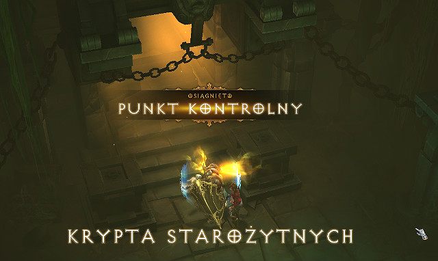 Punkt kontrolny w Krypcie Starożytnych - Farmienie doświadczenia i przedmiotów | Zdobywanie nowego uzbrojenia - Diablo III: Reaper of Souls - poradnik do gry
