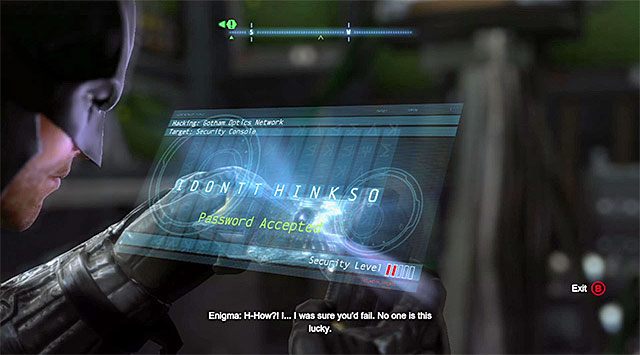 Możesz już otworzyć pancerne drzwi - Wieża komunikacyjna w dzielnicy Park Row - Batman: Arkham Origins - poradnik do gry