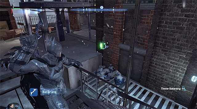 Wszystkie przekaźniki należy niszczyć z pomocą batarangów - Przekaźniki sieciowe Enigmy (Network Relays) - Batman: Arkham Origins - poradnik do gry