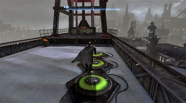 Musisz przebiec po płytach naciskowych zanim ponownie wyłączą się - Plik z danymi 1 (Park Row) - Batman: Arkham Origins - poradnik do gry