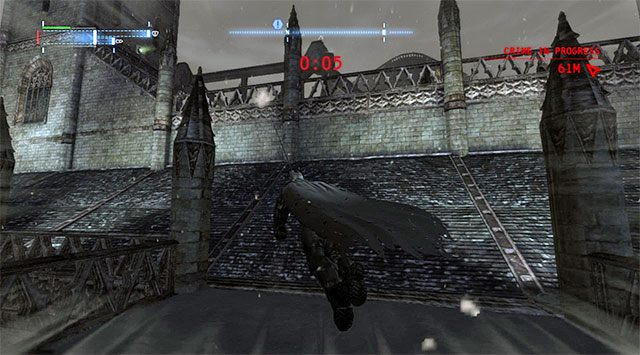 Użyj haka żeby szybko dotrzeć do głównej części dachu - Plik z danymi 1 (Park Row) - Batman: Arkham Origins - poradnik do gry