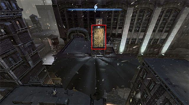 Rozpocznij na zachód od sekretu, odbijając się od dachu budynku Ace Chemicals i rozpoczynając proces szybowania - Plik z danymi 2 (Park Row) - Batman: Arkham Origins - poradnik do gry