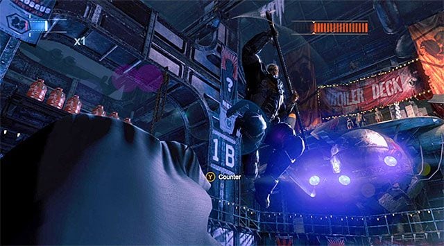 Bardzo pilnuj się w momentach, w których należy unikać ataków bossa - Pokonaj Deathstrokea - Batman: Arkham Origins - poradnik do gry