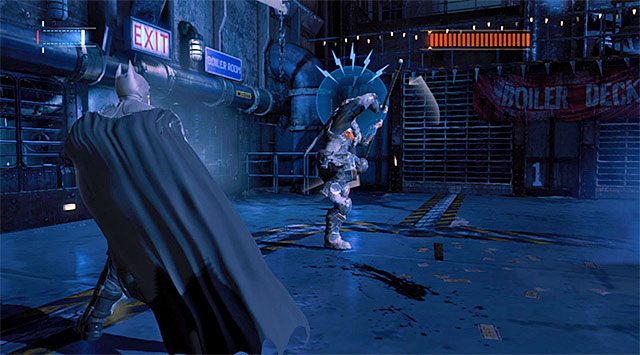 Boss regularnie będzie próbował atakować Batmana - Deathstroke - Batman: Arkham Origins - poradnik do gry