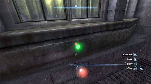 Zdalny batarang musi trafić w pojedynczy przycisk zlokalizowany nad skrzynką - Plik z danymi 11 (Most Pioneers Bridge w Gotham) - Batman: Arkham Origins - poradnik do gry