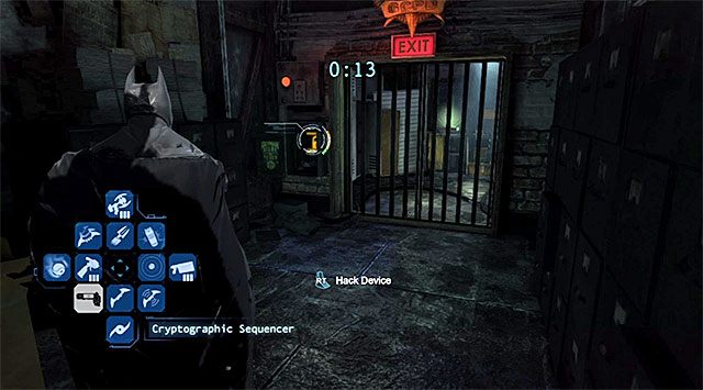 Po znalezieniu się w pobliżu sekretu zacznij od namierzenia generatora i naładuj go z użyciem rękawic elektrycznych - Plik z danymi 20 (Burnley) - Batman: Arkham Origins - poradnik do gry