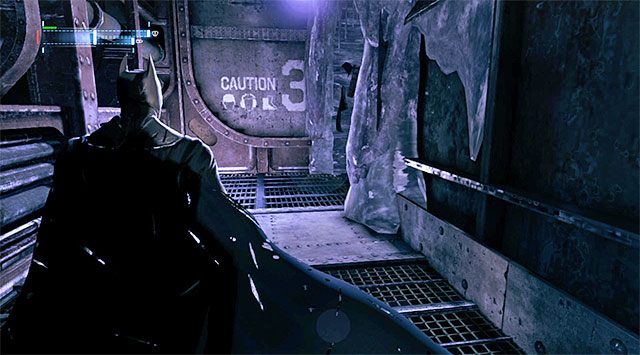 Zatrzymaj się po znalezieniu się w pokazanym na screenie miejscu, czyli na północ od sekretu - Plik z danymi 6 (Mila Rozrywki) - Batman: Arkham Origins - poradnik do gry