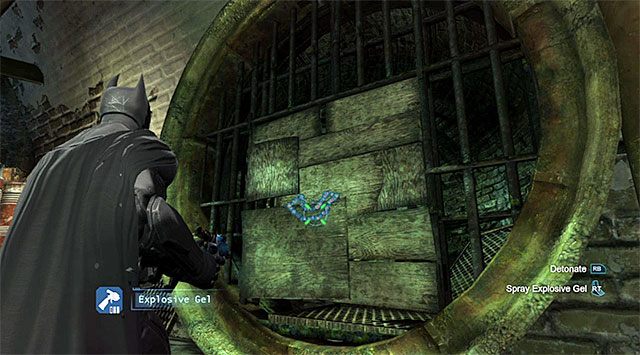 Ściana nadająca się do zniszczenia - Wgraj bazę przestępców do bat-komputera - Batman: Arkham Origins - poradnik do gry