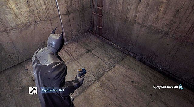 Musisz rozpylić żel na podłodze - Odszukaj Czarną Maskę #2 - Batman: Arkham Origins - poradnik do gry