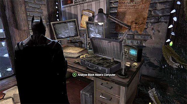 Komputer Sionisa - Zbadaj hutę - eksploracja huty - Batman: Arkham Origins - poradnik do gry